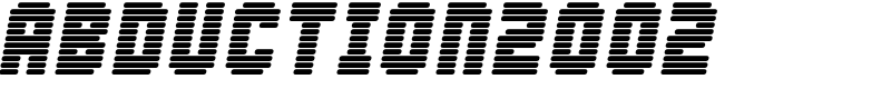 Abduction2002 Font
