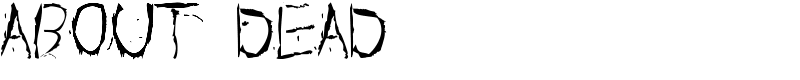 About Dead Font