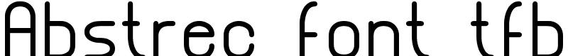 Abstrec font tfb Font