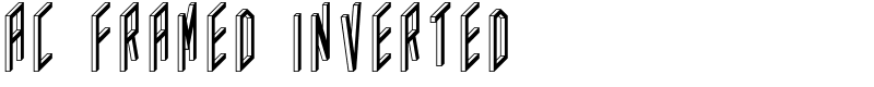 AC Framed Inverted Font