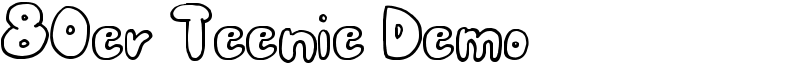 80er Teenie Demo Font