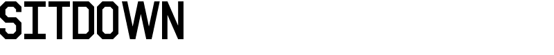 Sitdown Font