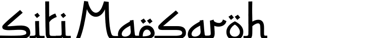 Siti Maesaroh Font