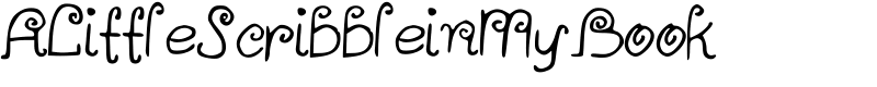 ALittleScribbleinMyBook Font