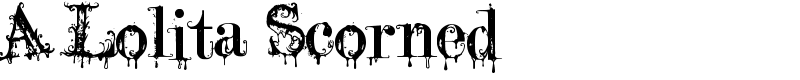 A Lolita Scorned Font
