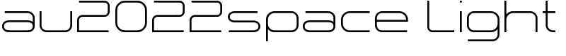 au2022space Light Font