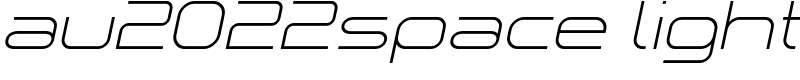 au2022space light Font