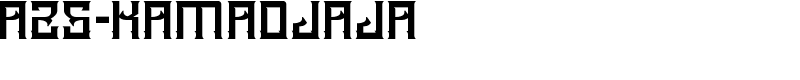 A25-KAMADJAJA Font