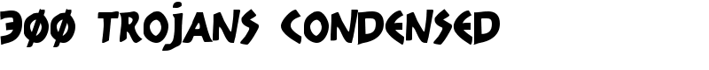 300 Trojans Condensed Font