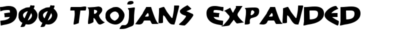 300 Trojans Expanded Font