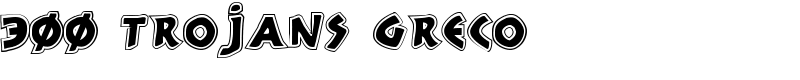 300 Trojans Greco Font