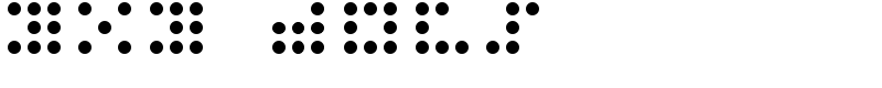 3x3 dots Font