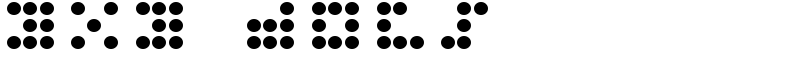 3x3 dots Font