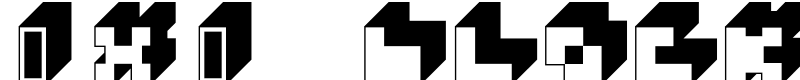 3x3 block Font