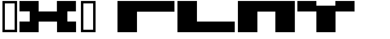 3x3 flat Font