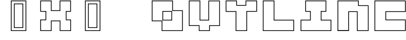 3x3 outline Font