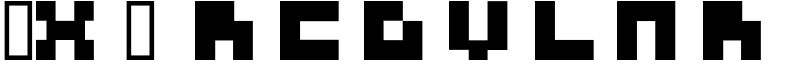 3x3 regular Font