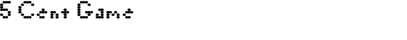 5 Cent Game Font