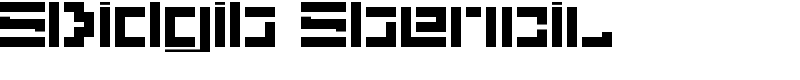 5Didgit Stencil Font