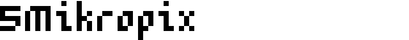 5Mikropix Font