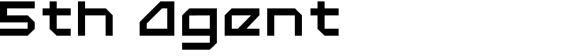 5th Agent Font
