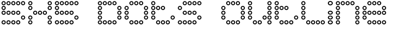 5x5 Dots Outline Font