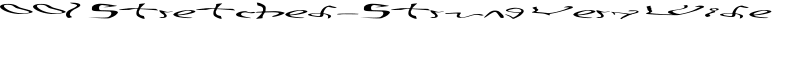 001 Stretched-Strung Very Wide Font
