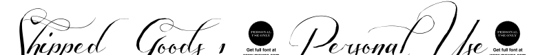 Shipped Goods 1 (Personal Use) Font