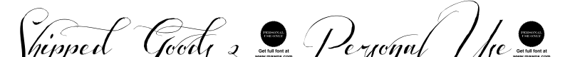 Shipped Goods 2 (Personal Use) Font