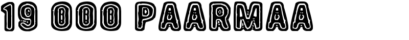 19 000 paarmaa Font