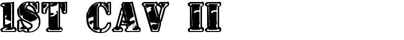 1st Cav II Font