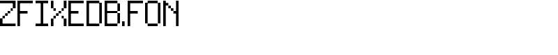 ZFIXEDB.FON Font