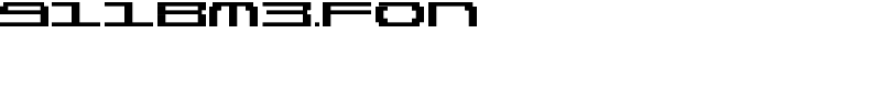 911BM3.FON Font