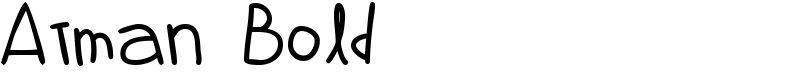 Atman Bold Font