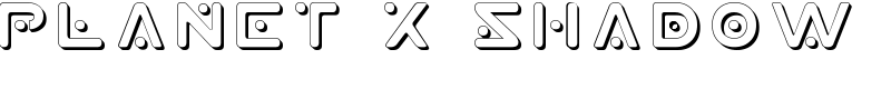 Planet X Shadow Font