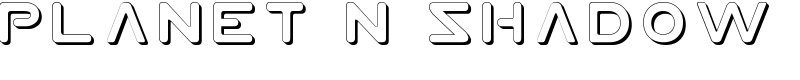 Planet N Shadow Font