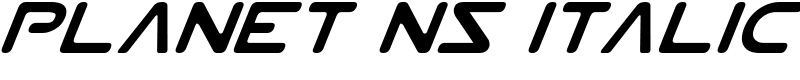 Planet NS Italic Font