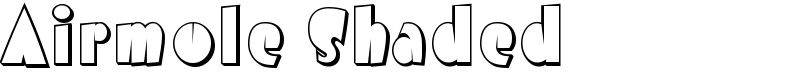 Airmole Shaded Font