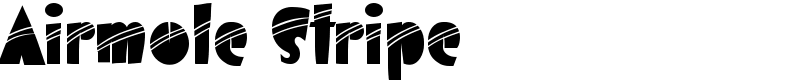 Airmole Stripe Font