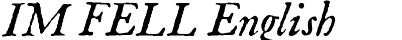 IM FELL English Font