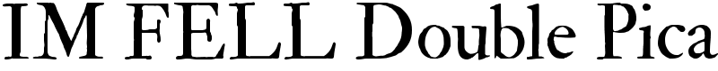 IM FELL Double Pica Font