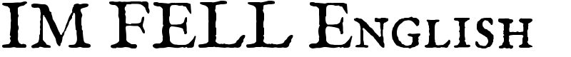 IM FELL English Font