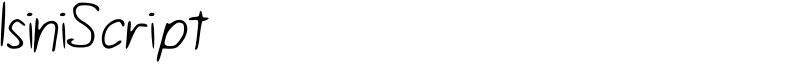 IsiniScript Font