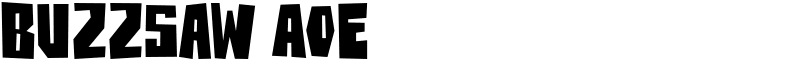 BuzzSaw AOE Font