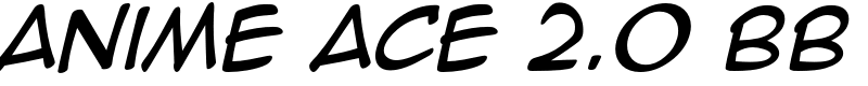 Anime Ace 2.0 BB Font