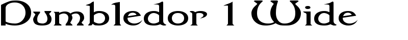 Dumbledor 1 Wide Font