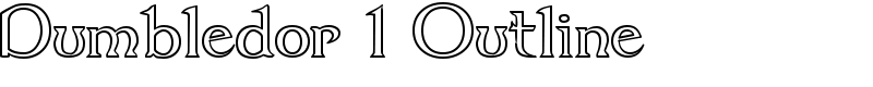 Dumbledor 1 Outline Font