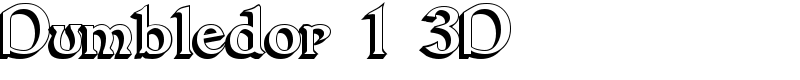 Dumbledor 1 3D Font