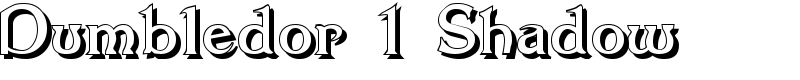 Dumbledor 1 Shadow Font