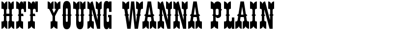 HFF Young Wanna Plain Font
